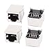 Produktbild DealMux 4Pcs RJ45 8P8C PCB Jacks horizontale Montage Anschlüsse Ethernet Buchsen