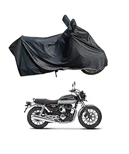 RiderShine 100% Waterproof Bike Body Cover for Honda H'ness CB350 Black