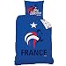 Produktbild FFF – Equipe de France – Bettwäsche (Videoleuchte) – Bettbezug (140 x 200) + Kissenbezug (63 x 63) – Fußball