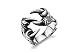 Yellow Chimes Stainless Steel Black Biker Ring For Men and Boys RS.599.00