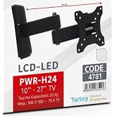 Kuzey's Store Hareketli Metal TV Askı Aparatı, 10 İn&ccedil; ve 49 in&ccedil; Arası Ekranlara ve T&uuml;m Markalar ile Uyumlu, Televizyon Duvar 