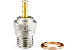 Beada 70117 Glow Plug for T1 N3 N4 Hot Spark Nitro Engine Parts Replace OS 8 for Kyosho HSP HPI Redcat 1/8 1/10 RC Car, Silver, (500198518)