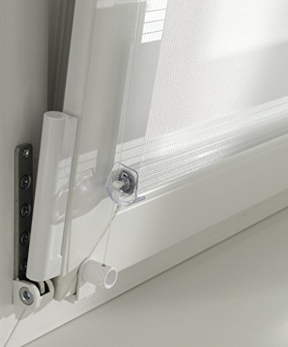 Yoursol Klemmfix/Easyfix Doppelrollo/Duo Rollo ohne Bohren, zur Montage auf dem Fensterrahmen, 80x150cm, weiss - 6