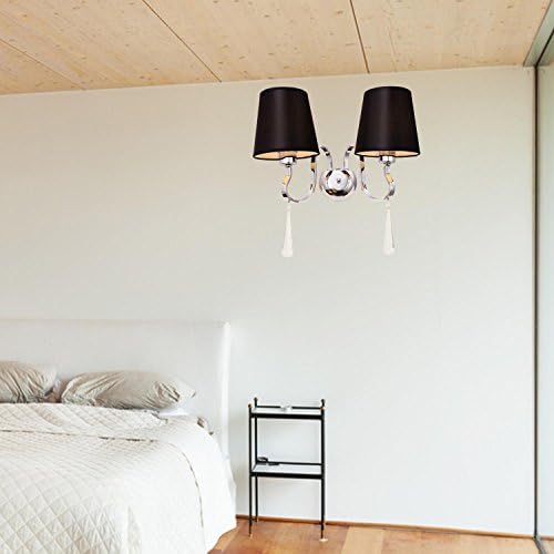 huajing® Wall Lamp Texil Simple and Elegant 2 Piece Wall Lamp For Bedroom Wall Light Modern Glass