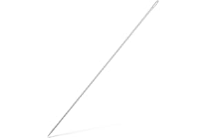 Andibro Aiguilles à Coudre en Acier Inoxydable,30,5 cm de Long Aiguilles à Coudre à Grand chas 3 mm d'épaisseur pour la Maison la Tapisserie en Cuir la Broderie la Moquette Le Bricolage