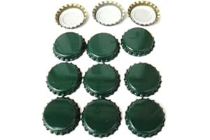 GASTRO BRENNECKE - SEIT 1984 - Kronkorken 26mm 100 Stück grün Zubehör Bier Brauen Bierflaschen verschließen Hobbybrauer (grün, 100)