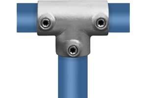 VILO VISIONS Rohrverbinder Temperguss Verzinkt Gerüstrohr Kupplungen T-Clamps® - TÜV geprüft (T-Stück lang (104), 26,9 mm (¾"))