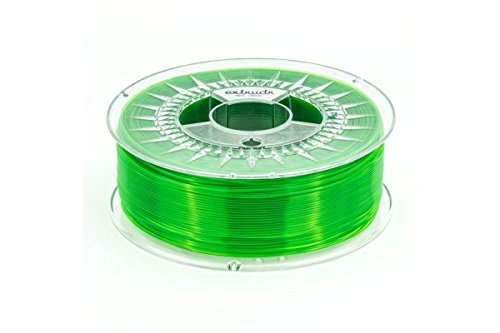 extrudr® PETG ø1.75mm (1.10kg) 3D Drucker Filament, "TRANSPARENT GRÜN" - Made in EU - höchste Qualität zum fairen Preis!