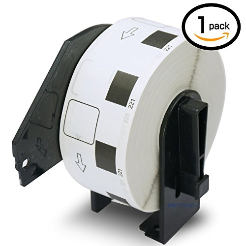 1 Rolls Brother-Compatible DK-11221 23mm 23mm 10 11 X 10 11  1000 Labels per Roll With Refillable Cartridge