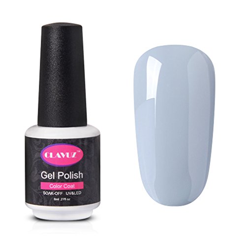 CLAVUZ Soak Off Gray Gel Nail Polish UV LED Nail Lacquer Salon Beauty Manicure Nail Art 8ml #001