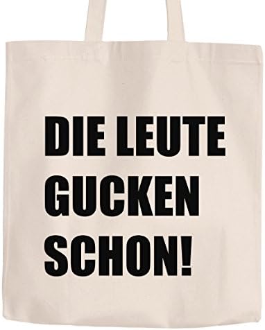 Jute Bag People Watching schon Special Cotton Bag Cloth Bag Moon Works®, Gucken Schon Natur, 2 lange Henkel