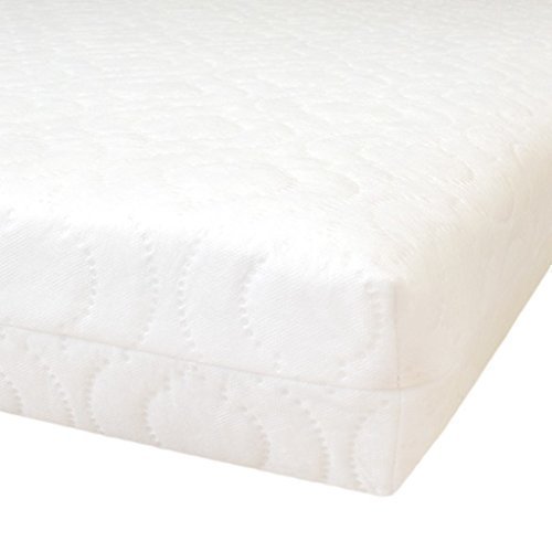 Quilted Anti-Allergenic Breathable Foam Cotbed Mattress. Size: 70cm x 140cm, 4" Depth