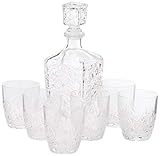 Cristal facetado. Bormioli Rocco Dedalo Glass decantador 800 ml 6 Glasses 260 ml