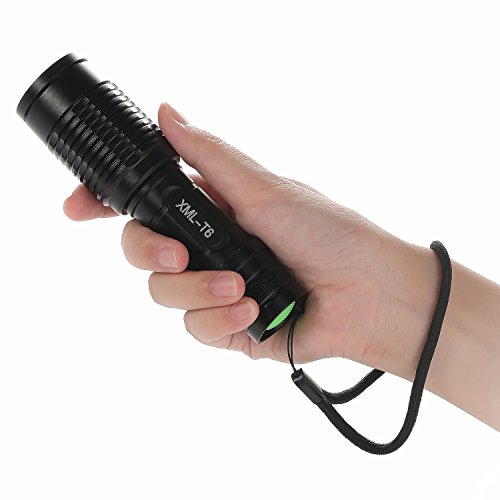 Moobom Super helle CREE XML T6 LED bewegliche Zoom taktische Taschenlampe Fokus Einstellbare 900 Lumen wasserdichte Fackel 5 Modi für Indoor und Outdoor-Sportarten - 7