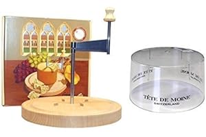 Girolle Original Swiss Made Käsehobel mit Originalhaube für Tete de Moine und Choco Roulette ohne Käse