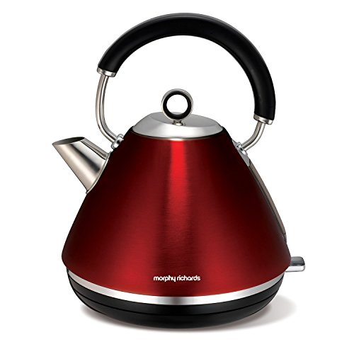 Morphy Richards 102004EE Accents Wasserkocher Pryramide rot - 7