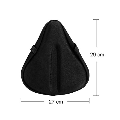 Zacro 29 x 27cm Sattelbezug für Fahrradsattel Fahrradsattel Überzug Gepolsterter Polstersattelüberzug für Männer, Frauen und Kinder - 5