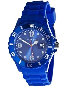 Coolife Unisex-Armbanduhr Analog Quarz Silikon Cool105