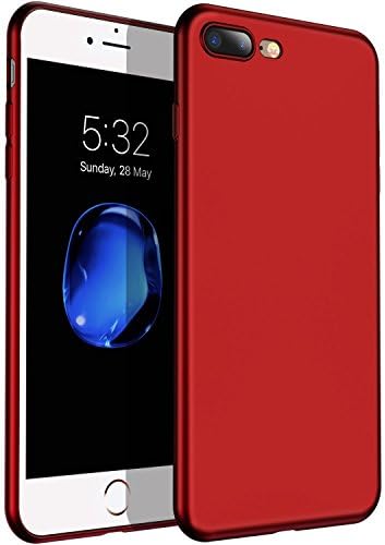 iPhone 7 Plus Case, Flyyu Ultral Thin Full Protective Slim Fit Phone Shell Cover, Simple Stylish Matte Coating Bumper Anti Scratch Hard Cover Case for Apple iphone 7 Plus - 5.5'' – Lucky Red
