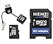 Produktbild Memzi Pro 16 GB Class 10 90 MB/s Micro-SDHC-Speicherkarte mit SD-Adapter und Micro USB-Leser für Sony Xperia C Oder X Serie Handys