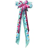 Schleife bunte Punkte mit pink-türkis