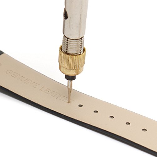 BABAN locher Uhrbandlocher Leder Armband Punch Ø 1.5-4mm Uhrmacher Werkzeug 6 Aufsätze in Farbe zufaellig versendt - 2