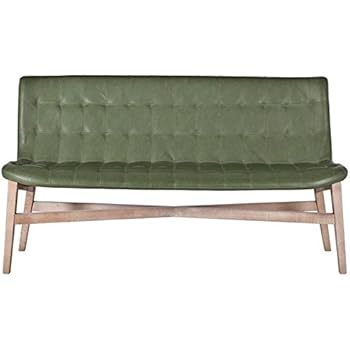 Vintage Bank Sitzbank MARVIN 200 cm Leder cognac ...