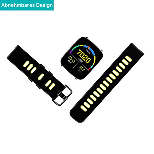Smartwatch,YAMAY Bluetooth Smart Watch Uhr mit Pulsmesser Armbanduhr Wasserdicht IP68 Fitness Tracker Armband Sport Uhr Fitnessuhr mit SchrittzÃ¤hler,Schlaf-Monitor,Setz-Alarm,Stoppuhr,SMS-, Anruf-Benachrichtigung Push/Kamera-Fernsteuerung Musik fÃ¼r Android und iOS Telefon