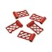 Produktbild 5 x Lego System Zaun Oberteil rot 1 x 4 x 2 Gartenzaun Garten Tor Gatter Fence Gate 3186