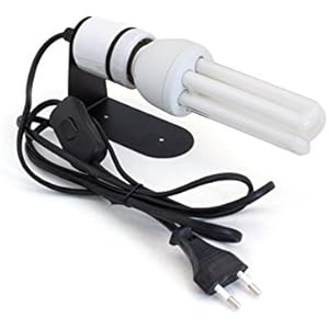 Energiesparende Terrarien Kompaktlampe 8.0 UVB , 23 Watt + Halterung , E27 Gewinde