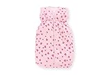 Pinolino 256350-7 Puppenschlafsack, herzchen rosa - 