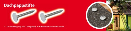 suki 400 g Dachpappstift 2,0 x 20 mm mecha verzinkt DIN 1160B, 6178086 - 2