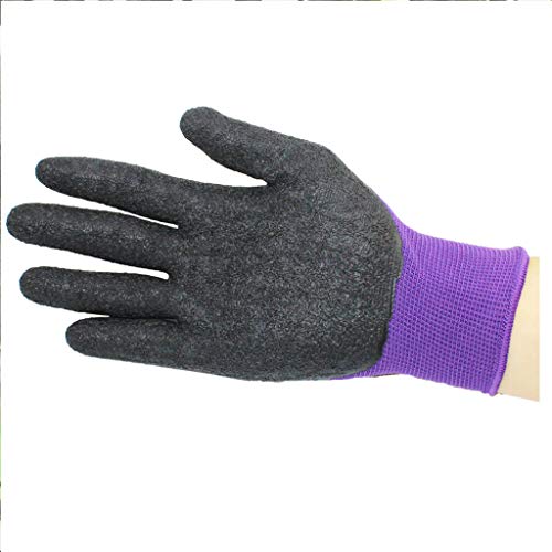 Preisvergleich Produktbild ADAIJ Floral Handschuhe, Rutschfeste, stichfeste Blumen, Gartenhandschuhe, atmungsaktiv verschleißfeste Arbeitsschutzhandschuhe (größe : M)