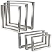Produktbild Exklusives Tischgestell KUFE ECHT Edelstahl/Profil 80 x 40 mm/Höhe: 720 mm/Tiefe: 800 mm höhenverstellbares Tischbein Tischunterbau von SO-TECH®