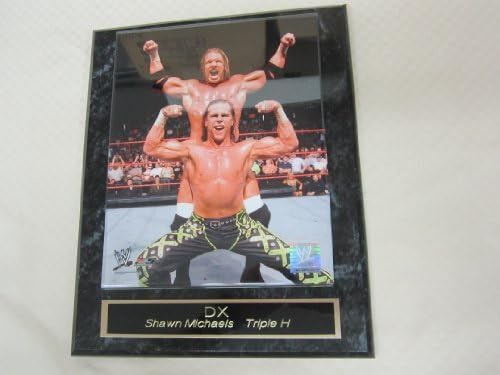 DX Shawn Michaels Triple H Engraved Collector Plaque w/8x10 Photo by J &amp; C Baseball Clubhouse
