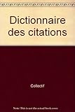 Dictionnaire des citations