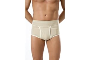 Pani Teresa Medica Suspensorium Bruchslip Herren mit Pelotten Kompressionslip Leistenbruch Haut (L Taillenumfang (cm) 91-100)
