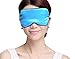 Moolecole Fashion Comfortable Silk Sleeping Eye Mask with Adjustable Head Strap to Fit All Size Soft Eyeshade Sleep Mask for Air Travel Blocks the Light or Peaceful Night Rest Blue