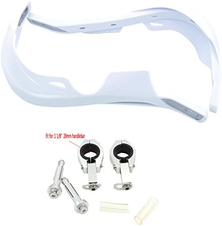 Motocross Handguards Hand Guards For 1 1/8" handlebar Motorcycle KTM CRF YZF KXF Dirt Bike MX Motocross Supermoto Racing ATV Quad KAYO white