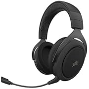 Corsair HS70 Pro Wireless Gaming Headset – 7.1 Surround Sound Kopfhörer für PC, PS5 und PS4 – Discord Zertifiziert – 50 mm Treiber – Carbon