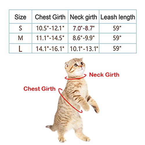 Unihubys-Harnais-pour-Chat-avec-Laisse-Harnais-en-Maille-Filet-Souple-rglable-pour-Chat-Domestique-Marche
