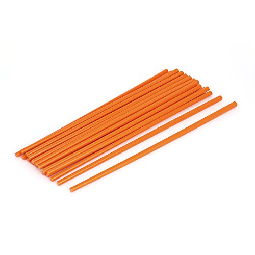 sourcingmap® Chinese Traditional Home Kitchen Lunch Chopsticks Gift 10 Pairs Orange