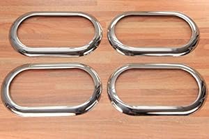 MCPERFORMANCE Molduras Cromadas Apertura de puerta Interior para Duster Lodgy Logan Sandero Juego de 4 interior