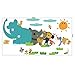 YESURPRISE New PVC Creative Animal Play Jungle Adventure living room children's room backdrop Wall Stickers children holiday party baby kid's room bedroom wallpaper art Mural decal Paper House Sofa Room Decorative Home DIY Decoration