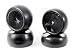 Produktbild Carson 500900103 - 1:10 Reifen-/Felgen-Set Slick X10EB, Modellbauzubehör, 4 Stück