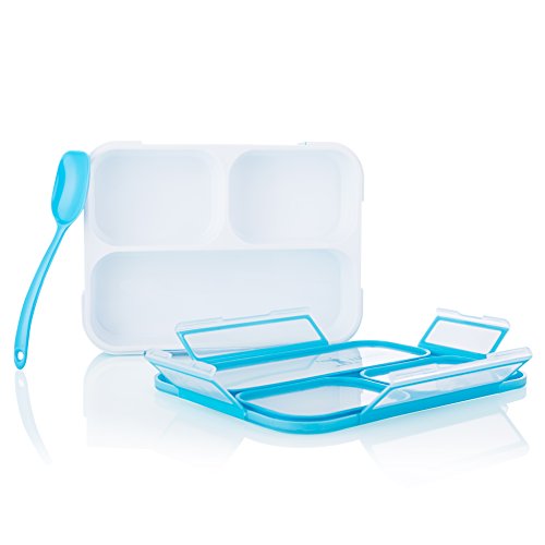 FITPREP® Premium Lunchbox I Meal Prep I Bento box I 3 Fächer + Löffel I Auslaufsicher – auch jede Kammer untereinander I Mikrowellengeeignet (ohne Deckel) I BPA frei I Beste Qualität für Kinder und Erwachsene - 8