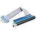 Produktbild powerday® New PCI-Express PCI-E 1 X zu 16 X Riser Card Ribbon Extender Verlängerungskabel