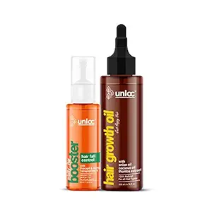 Unloc Mixify Hair Growth Combo - Hair Fall Control Booster 50 ml + Hair Growth Oil 200 ml