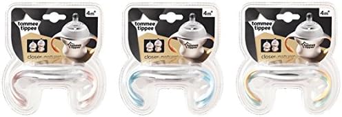 Tommee Tippee Closer to Nature Bottle Handles 4m+ (green/peach)