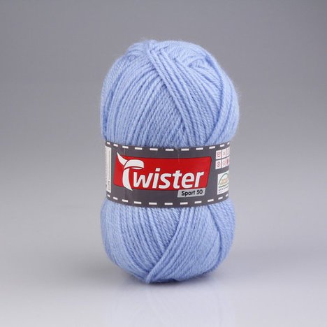ROLLER Wolle TWISTER SPORT 50 UNI – blau – 50g - 2
